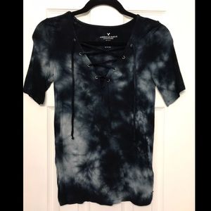 AE lace up shirt